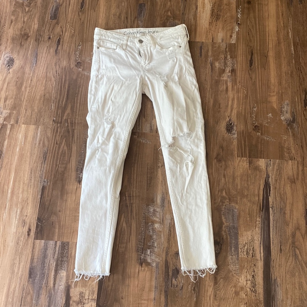 White jeans